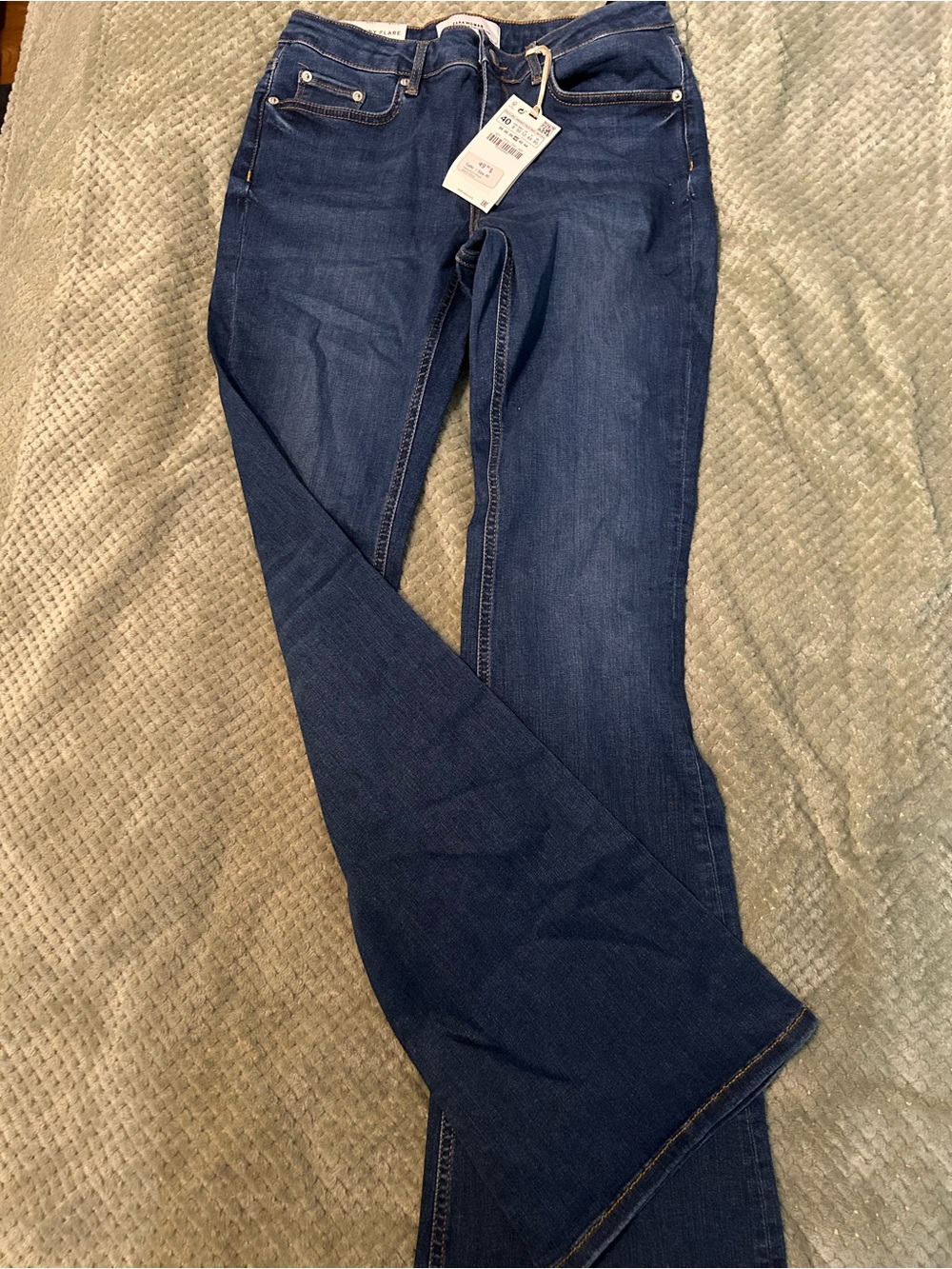 Zara Women's Dark Blue Skinny Jeans